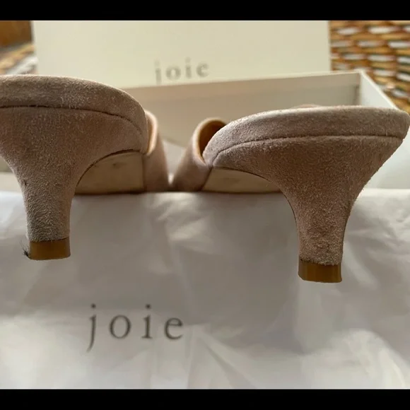 NOT your mothers mules 😜 JOIE pink suede V mules so pretty 🤗🌸 - Picture 3 of 5